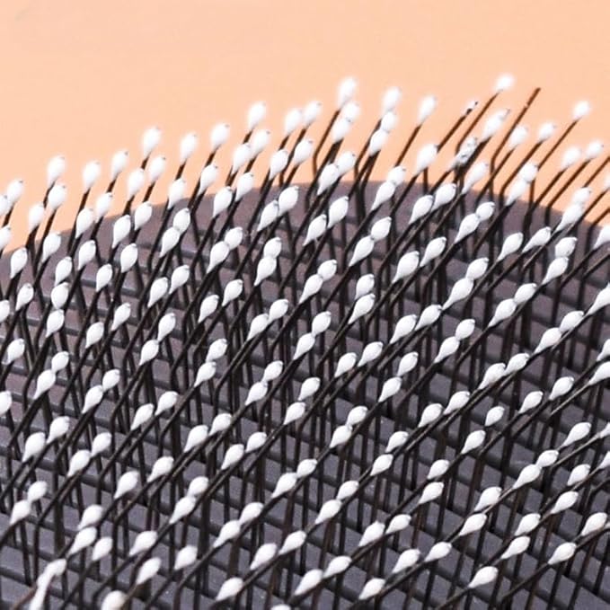 1 PCS Pet Grooming Brush One Click Hair Removal Deshedding Brush for Dogs & Cats, Tangle-Free Detangling Comb with Massage Tips & Stainless Steel Pins, Gentle Shedding Tool for Long/Short Hair (Pink)