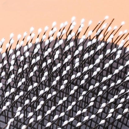 1 PCS Pet Grooming Brush One Click Hair Removal Deshedding Brush for Dogs & Cats, Tangle-Free Detangling Comb with Massage Tips & Stainless Steel Pins, Gentle Shedding Tool for Long/Short Hair (Blue)