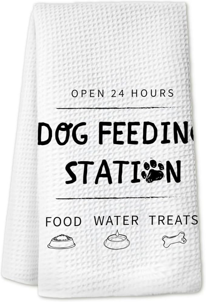 Dog Kitchen Towels, Dog Lover Mom Gifts for Women Dish Towels for Kitchen Drying, Puppy Pet Lover Gifts Hand Towels for Bathroom, 16x24 Inch