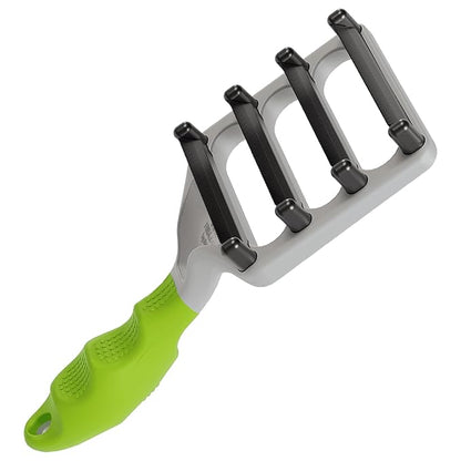 FUR4 deShedding Dog Brush for Short Hair Dogs  Pet Hair Brush with 4 Carbon Fiber Edges  deShedding Tool Removes Loose Fur  Gentle & Effective Dog Grooming Brush for Shedding