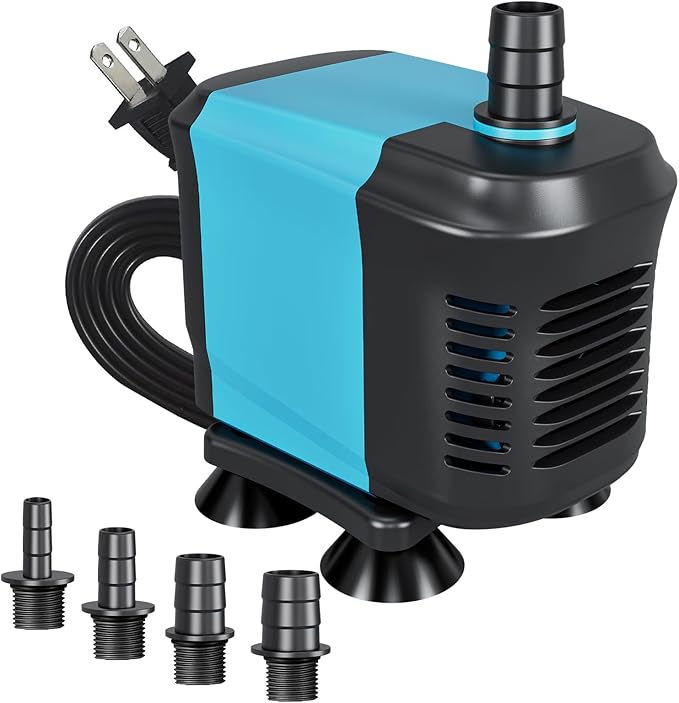 LYPHARD AQUARIUMS 40W Submersible Water Pump Flow 550GPH, High Lift 5.5ft, Ultra Quiet Pond Pumps Aquarium Pump for Fish Tank, Hydroponics, Outdoor Fountain