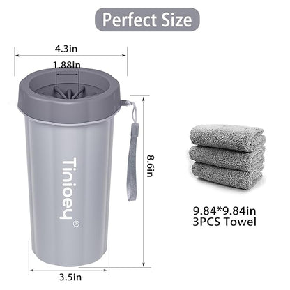 Dog Paw Cleaner for Large Dogs, Dog Paw Washer, Muddy Paw Cleaner, Pet Foot Cleaner, Dog Paw Protector Kit