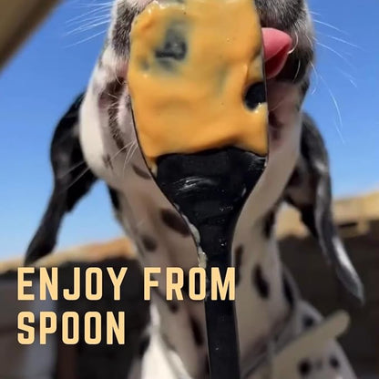 BUDDY BUDDER 6 Pack Mixed Flavor Squeeze Packs, 100% Natural Dog Peanut Butter, Healthy Peanut Butter Dog Treats, Made in USA, (4oz Packs)