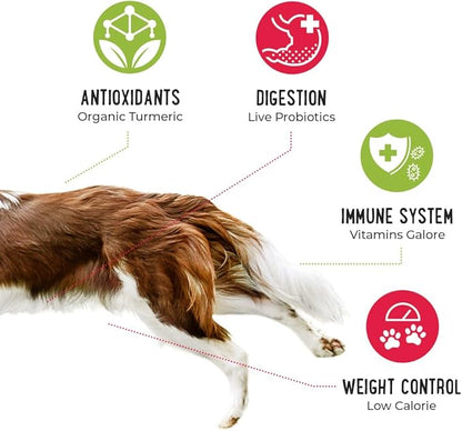 iHeartDogs Dog Food Topper - Freeze-Dried Raw Dog Food Seasoning - Grain Free Superfood Meal Mixer (Beef, 3 Ounce)