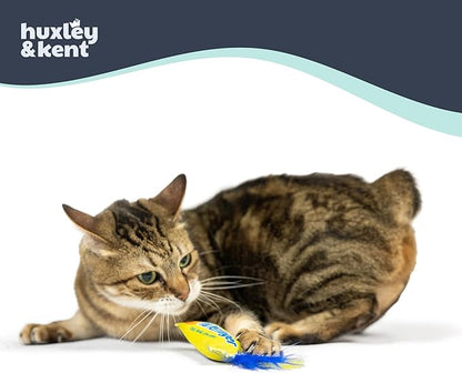 Huxley & Kent Plush Cat Toy - Interactive Catnip Toy for Cats & Kittens - Soft with Crinkle & Catnip - Fun Indoor Play - Flufferfinger