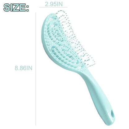 Eco-Friendly Detangling Pin Brush for Dogs and Cats | Ergonomic Handle Pet Brush for Wet or Dry Hair, Gentle Grooming Tool for Pets, Green