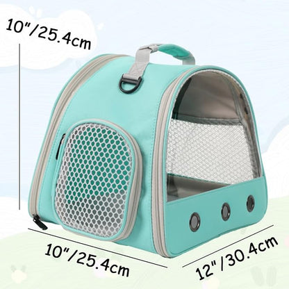 2-Pack Guinea Pig Carrier and Playpen Set - Breathable Pet Playpen Pop Open Outdoor/Indoor Exercise Fence, Portable Small Animal Backpack for Bearded Dragon, Rabbits, Hamster, Chinchillas