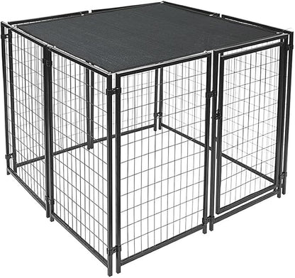 Dog Kennel Shade Cover 95% Sunblock Shade Tarp Panel Net Mesh with Grommets for Outdoor Dog House Large Pet Crate Chicken Coop, 10ft x 10ft