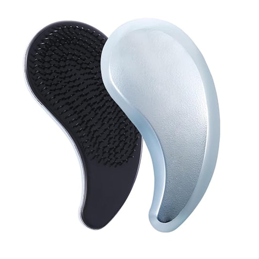 Small Dog Brush- Grooming Tool for Teddy, Yorkies, Maltese, Shih Tzu, Chihuahua - Puppy Hair Brush (Electroplating Blue)