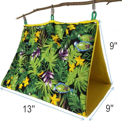 Bird Beds for Cage Hanging Hammock Snuggle Hut Nest Hideaway House for Hamster Macaw Budgies Lovebird (Style A, X-Large)