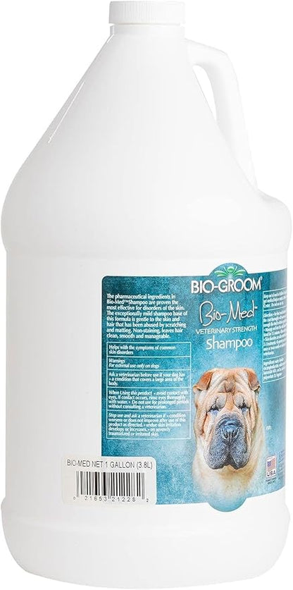 Bio-Groom Bio-Med Dog Shampoo - Dog Bathing Supplies, Puppy Shampoo, For Sensitive Skin, Hot Spot Treatment, Itch Relief, Cruelty-Free, Made in USA – 1 Gallon