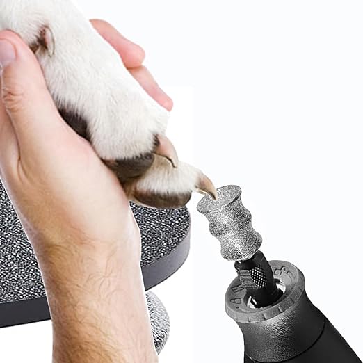 Nail Diamond bits for Dremel - Dog Nail Grinder Attachment for Large Medium Small Dogs - 1/8" Pet Nail Grinder Wheel Work with Dremel for Pet Nail Care (A