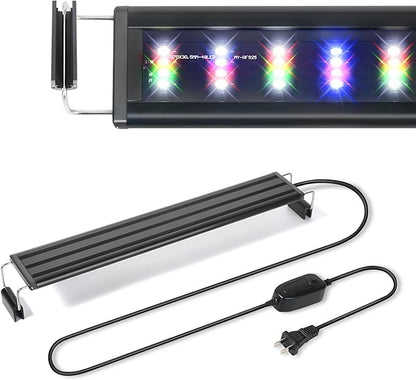 AQUANEAT LED Aquarium Light for 24 to 30 Inch Fish Tank, Full Spectrum Fish Tank Light, with Daylight Moonlight Mode