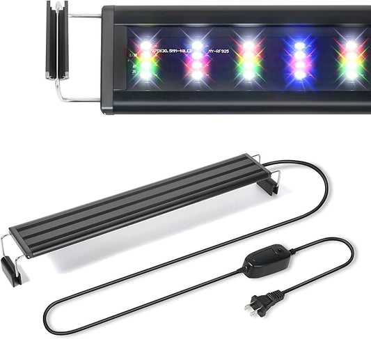 AQUANEAT LED Aquarium Light for 24 to 30 Inch Fish Tank, Full Spectrum Fish Tank Light, with Daylight Moonlight Mode