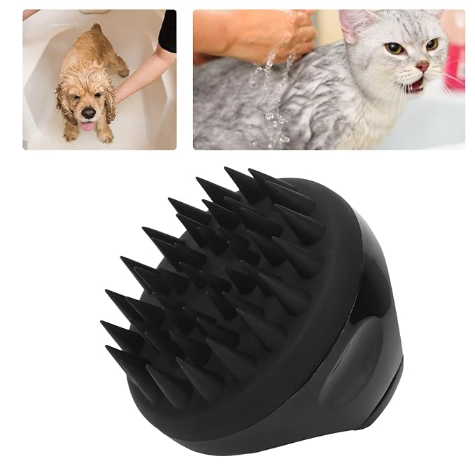 AYNEFY Cat Grooming Tools for Dogs and Cats Pet Grooming Massage Brush, Soft Cat Brushfor Dogs and Cats (Black)