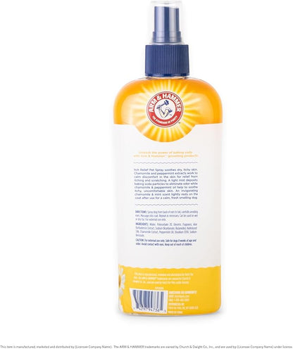 Arm & Hammer for Pets Itch Relief Spray for Dogs - Dog Itch Relief with Baking Soda Chamomile & Peppermint Scent - Professional Dog Skin Care Spray - Anti Itch Spray for Dog, Itchy Dog Skin Relief 8oz