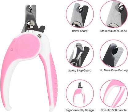 Pet Nail Clippers, Dog Nail Trimmers with Safety Guard to Avoid Excessive Cutting Nails, Dog Grooming Clippers has a Variety of Colors Suitable for Dogs, Cats and Other Petsï¼_inkï¼