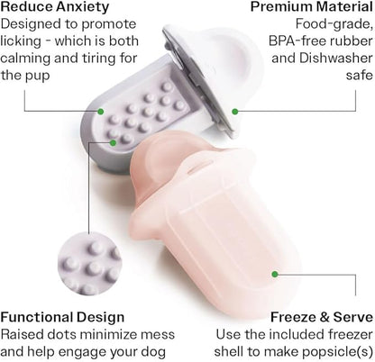 Diggs Groov Crate Training Aid for Puppies - Dog Crate Licking Toy and Puppy Training Aid - Safe, Calming Dog Enrichment Kennel Toy (Lilac)