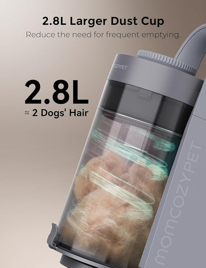 Dog Grooming Kit, FurEase Dog Grooming Vacuum with Dog Clippers, 13000Pa Powerful Pet Grooming Vacuum with 5 Pet Grooming Tools, 2.8L Dust Cup, Dog Vacuum for Shedding Grooming