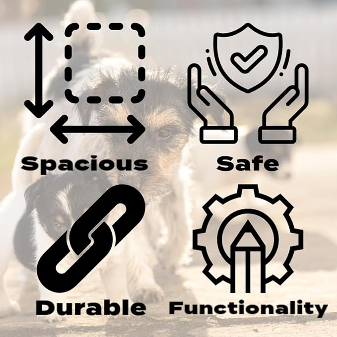 Whelping Box & Puppy Playpen – Upgraded Reinforced Design with Easy-Open Door, Pig Rails, Waterproof Pee Pad & Oxford Floor Liner – Indoor/Outdoor, Easy to Clean (White, Premium 36" x 36" x 18")