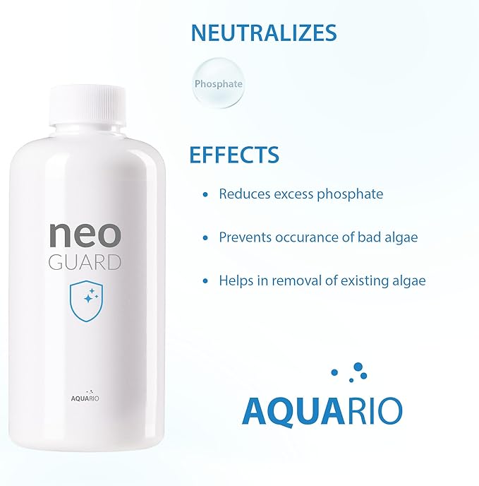 Neo Guard - Phosphate Remover & Algae Prevention Solution for Aquariums - Prevents Algae Growth, Removes Excess Phosphates, Maintains Clear Water - Water Conditioner for Aquarium Tank - 1000ml