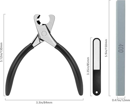 Dog Nail Trimmers Premium Sharp & Safe Dog Nail Clippers Stainless Steel Material Built-in Spring Cat Nail Clipper Cut Nail Like Butter Nail Clippers for Dogs with Nail File and Whetstone