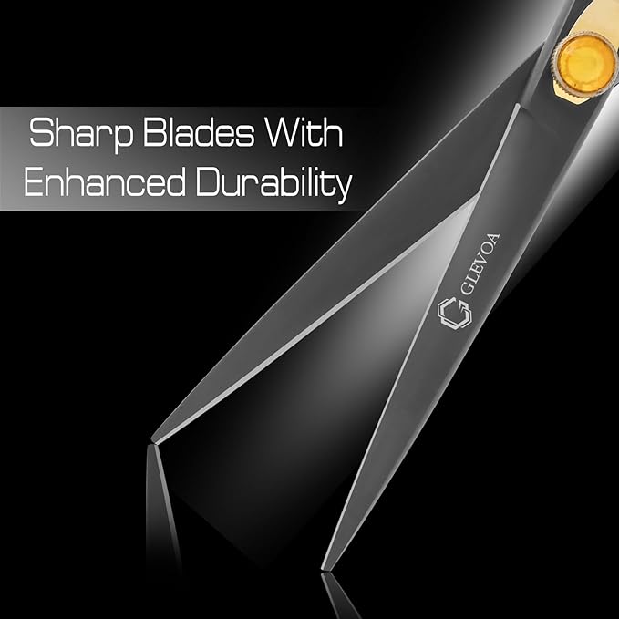 Dog Grooming Scissor - Professional Down-curved Shear with Ergonomic Handle Japanese Stainless Steel Trimming Scissor for Dogs, Cats and Other Pets, Sharp (Straight Scissors)