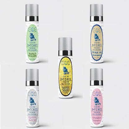 Eau Du Btches - Queen Btch Premium Dog Cologne, 3.4 fl oz - All-Natural & Alcohol-Free - Luxury Long Lasting Scent