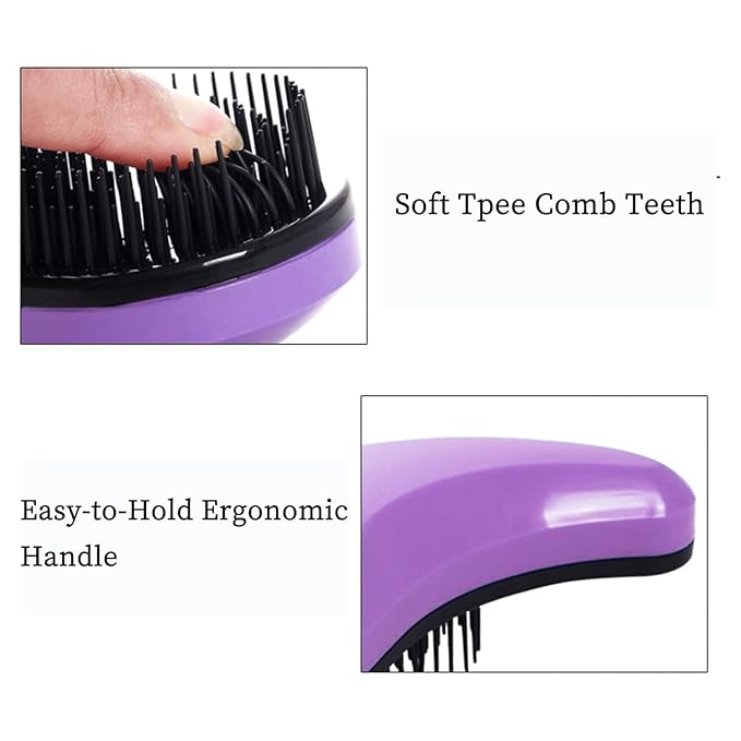 Small Dog Brush - Puppy Hair Brush- Grooming Tool for Teddy, Yorkies, Maltese, Shih Tzu, Chihuahua (Purple)