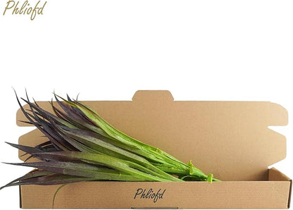 6Pcs Artificial Grass Fake Grass Plants 17.3in Outdoor Plants UV Resistant Faux Greenery Stems for Home Window Garden Office Patio Pathway Front Porch Halloween Décor Light Green & Purple