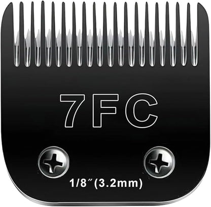 7FC Blades Dog Grooming Blades Compatible with Andis Dog Clippers Blades,Dog Clipper Blades Compatible with Oster A5,Wahl km10 Dog Clippers,Stainless-Steel Blade Sharp