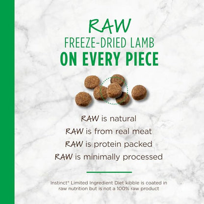 Instinct Limited Ingredient Diet, Natural Dry Dog Food, Grain Free Recipe - Real Lamb, 4 lb. Bag