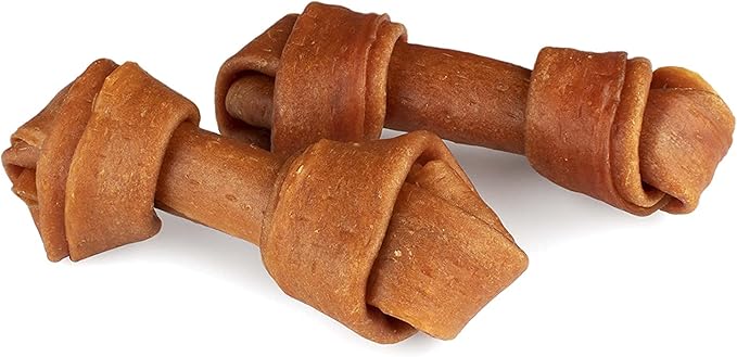 Ultra Chewy Turkey Tendon Knotted Bones for Dogs - Premium All-Natural, Hypoallergenic, Long-Lasting Dog Chew Treat, Easy to Digest, Ingredient Sourced from USA (5 Inches - 3 Pack)