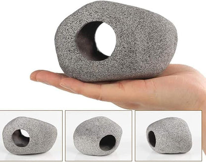 Norgail Aquarium Stone Hideaway Ornament Cichlid Shrimp Breeding Hiding Cave (Large)