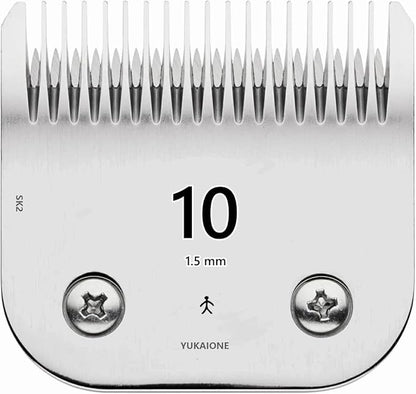 #10 Dog Cat Clipper Blade - SK2 High-Hardness Steel, Fits Andis, Oster, Wahl - 1/16" Cut for Precise Trims