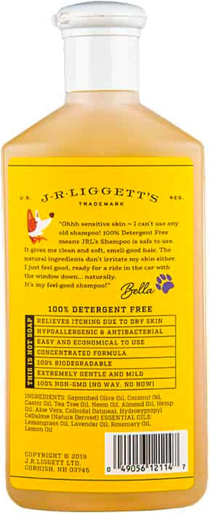 J·R·LIGGETT'S Dog Liquid Shampoo Great for Sensitive Skin | Relieves Dry Skin | Dog Itch Relief Hypoallergenic Formula | 100% Ecologically Correct, Non-GMO, Detergent-Free, 8.45 oz.