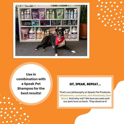 Dog Natural Cream Rinse Conditioner, Coconut Papaya Moisturizing, 17oz