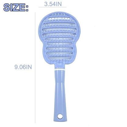 Dog Brush, Easy to Hold Ergonomic Handle Dog Brush Comb Instant Detangler Pin Brush, Wet or Dry Dog Hair, for Dogs and Cats Grooming Tool, Purple