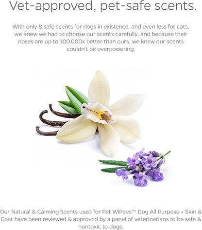 Pet Parents® Pet WiPees Dog All Purpose + Skin & Coat Pet Wipes, Pet Wipes for Dogs, Dog Wipes & Puppy Wipes, Paw Wipes for Dogs (100 Count (Pack of 2), Calming)