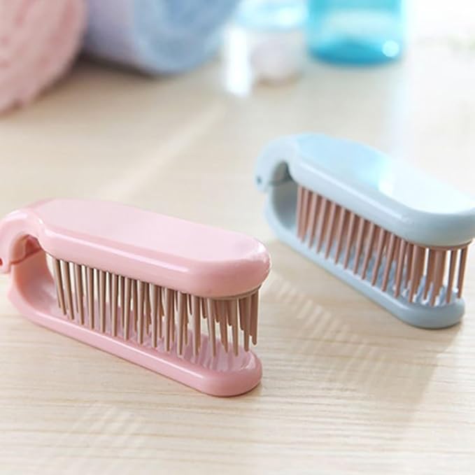 Foldable Brush for Pets, Small Dog Brush - Puppy Hair Brush- Grooming Tool for Teddy, Yorkies, Maltese, Shih Tzu, Chihuahua