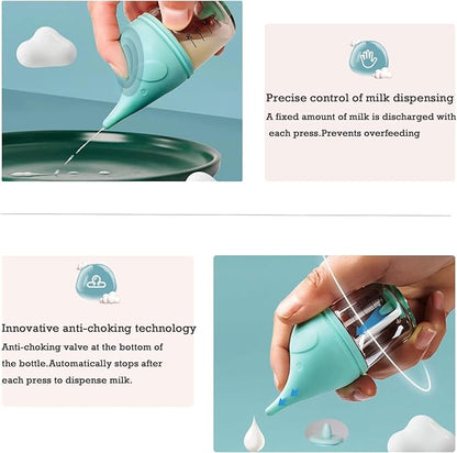 5 pcs Kitten Bottle Miracle Nipple for Kittens Anti-Choking Design for Newborn Kittens Puppies Small Animals (20ml)