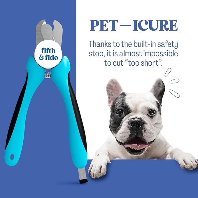 Fifth & Fido Dog Nail Clippers for Large Dogs - Sharp Nail Clipper with Quick Sensor - Trimmer for Thick Nails - Dog Nail Trimmer for Large Breed Dogs