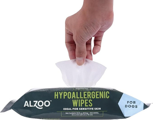 Grooming Hypoallergenic Wipes for Dogs, 100% Plant-Based Active Ingredients, 100 Count