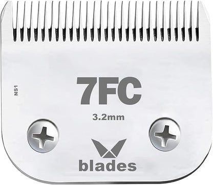 7FC Clipper Blade Dog Grooming Compatible with Andis Clippers Carbon Infused Steel Detachable Ceramic Sharp Edge Also Compatible with Wahl/Oster Dog Clippers
