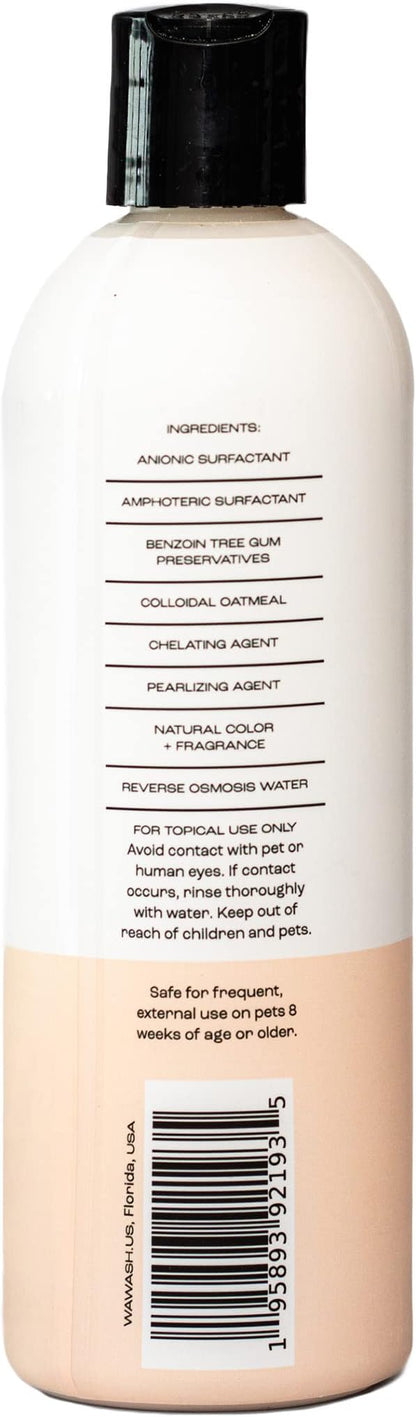 Oatmeal & Coconut Dog Shampoo, Natural Dog Shampoo for Itchy & Dry Skin Relief. 16 Fl. Oz
