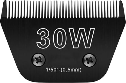 30W Wide Blades for Dog Grooming Blades Compatible with Andis Dog Clippers Blades,Dog Clipper Blades Compatible with Oster A5,Wahl km10 Dog Clippers,Stainless-Steel Blade Sharp