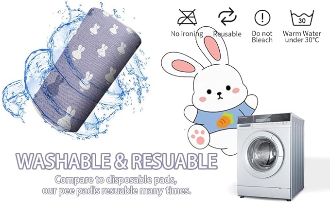 Dog Playpen Mat Crate Mat Puppy Pads,Lovely Dog Crate Pad, [PLAYPEN NOT Included !!!] Anti-Slip Bottom,Waterproof Reusable Washable Whelping Playpen Crate Reusable Pet Training Pads Pet Mattress