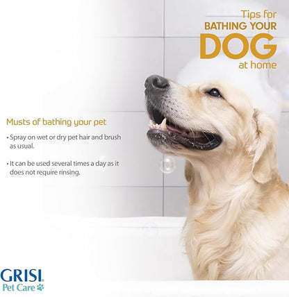 Perro Agradecido Anti Odor Spray®, Grooming Spray for Dogs, Sensitive Skin, Eliminates Odor, Shiny Coat, Easy Dog Brushing, Natural Ingredients, 2-Pack, 8.4 Fl Oz Each, 2 Spray Bottles