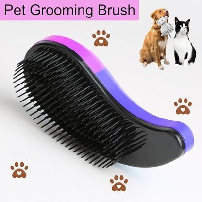 Puppy Brush, Soft Dog Brush for Grooming, Puppy Hair Remover Brush Comb, Grooming Tool for Poodles,Teddy, Yorkies, Maltese, Shih Tzu, Chihuahua, Gradient color
