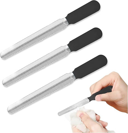 NIIIYTYB 3Pcs Dog Nail File Professional Metal Emery Boards for Dogs Cats Nail Grooming Tool for Smoothing Rough Edges Pet Filer for Large Small Breeds Puppies Toenails Safe Effective(Black)